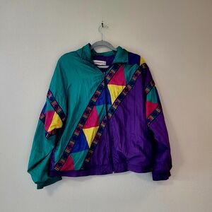 Colorful Geometric Women's Jacket